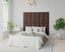 AspireAspire EasyMount Wall Mounted Upholstered Panels, Modular DIY Headboard in Yorkshire Knit Fabric - Chocolate - Rest Relax