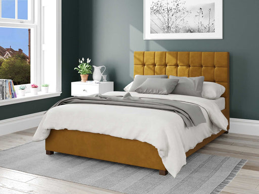 sinatra-fabric-ottoman-bed-plush-velvet-fabric-ochre