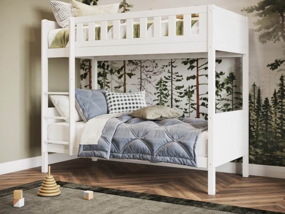 Flair FurnishingsFlair Bea Shorty Size (75cm x 175cm) Bunk Bed Frame White - Rest Relax