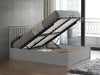 Manhattan Malmo Pearl Grey Wooden Ottoman Bed - Rest Relax