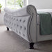 Furniture HausOscar Grey Velvet Chesterfield Sleigh Bed - Rest Relax