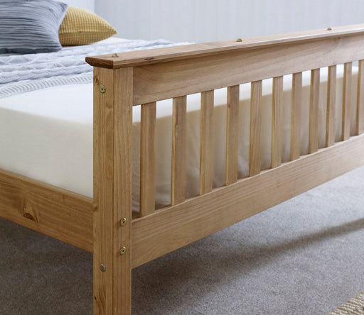 Furniture HausSummer Waxed Pine Wooden Bed Frame - Rest Relax