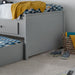 Furniture HausVienna Grey Wooden Guest Single Bed - Rest Relax