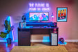 Rest RelaxRest Relax Warrior Gaming Desk in Black with LED Lights - Rest Relax