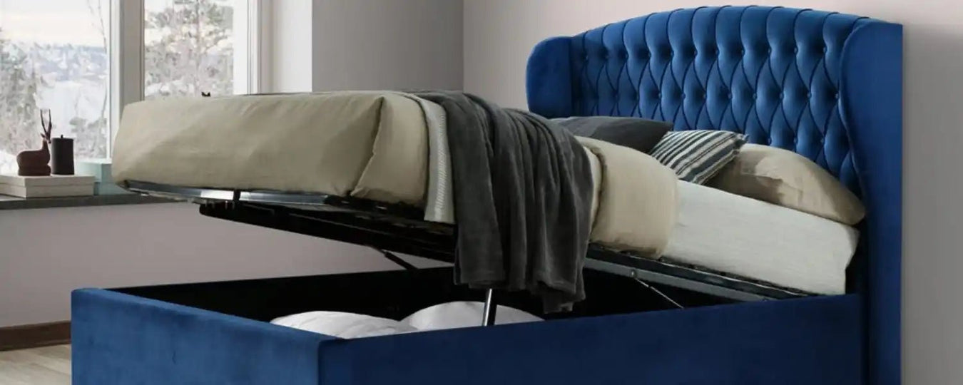 Velvet Ottoman Beds - Rest Relax
