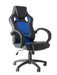 AlphasonAlphason Daytona Faux Leather Chair in Black and Blue - Rest Relax