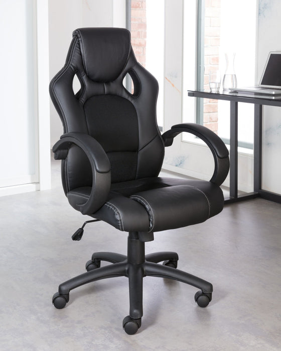 Alphason Daytona Faux Leather Chair in Black Alphason
