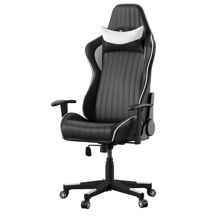 Alphason Senna Faux Leather Black White Chair Alphason
