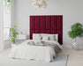 AspireAspire EasyMount Wall Mounted Upholstered Panels, Modular DIY Headboard in Kimiyo Linen Fabric - Bordeaux - Rest Relax