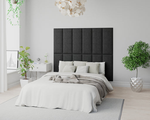 aspire-easymount-wall-mounted-upholstered-panels-modular-diy-headboard-in-malham-weave-fabric-ebony