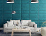 AspireAspire EasyMount Wall Mounted Upholstered Panels, Modular DIY Headboard in Plush Velvet Fabric - Emerald - Rest Relax