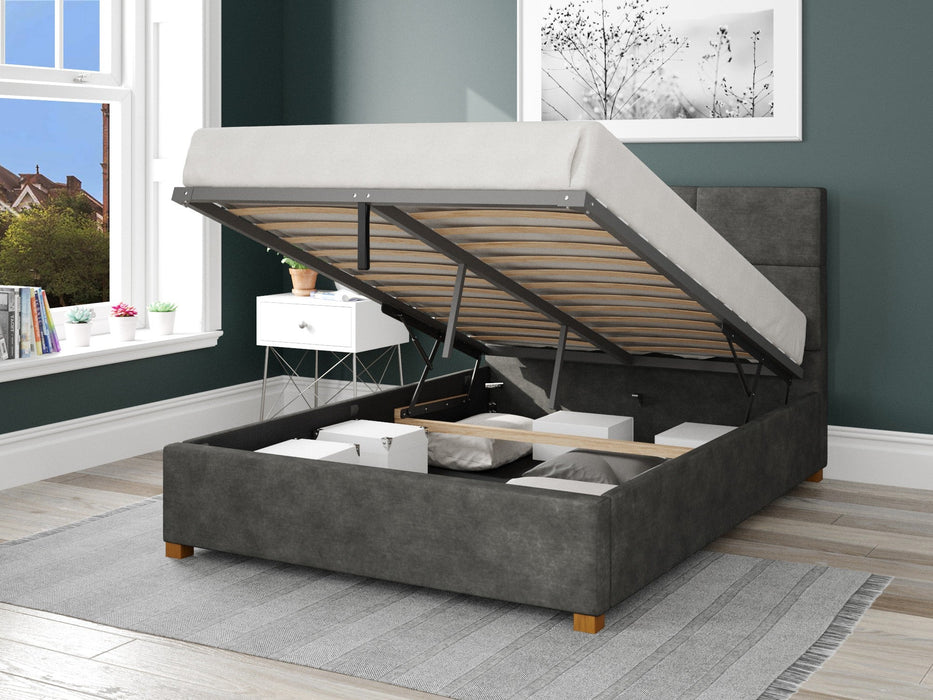 Aspire Furniture Caine Fabric Ottoman Bed