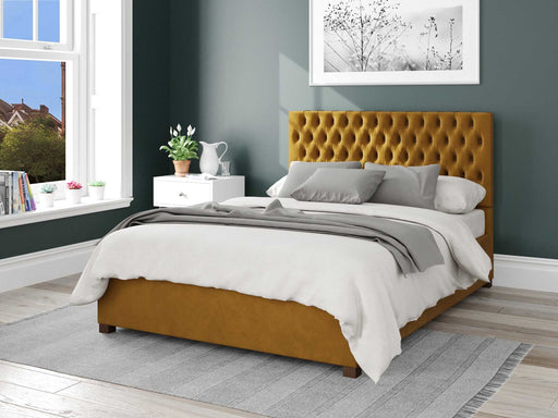 monroe-fabric-ottoman-bed-plush-velvet-fabric-ochre