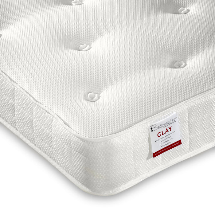 Bedmaster Clay Ortho Sprung Mattress Low Profile Bedmaster