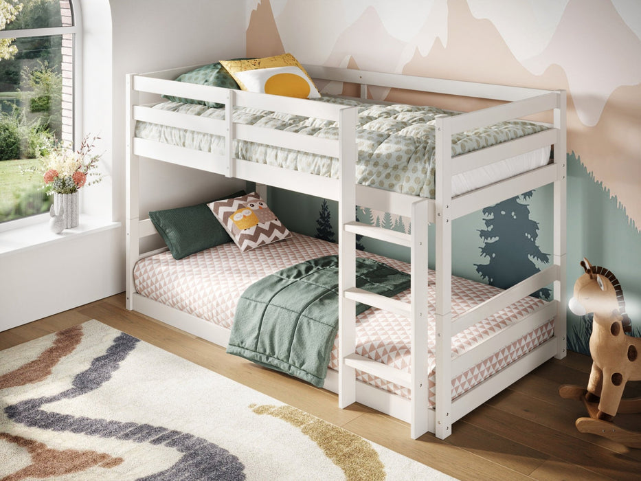 Flair FurnishingsFlair Furnishings Shasha Low Bunk Bed 3ft in White - Rest Relax