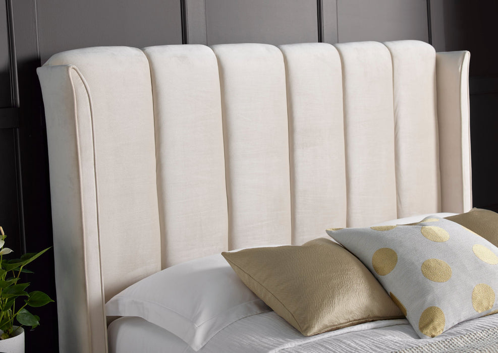 Furniture HausAimee Warmstone Velvet Ottoman Bed - Rest Relax