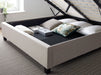 Furniture HausBarcelona Oatmeal Fabric Ottoman Bed - Rest Relax
