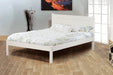 Furniture HausCarlton White Wooden Bed Frame - Rest Relax