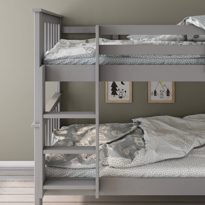 Carrie Grey Wooden Bunk Single 3ft Bed