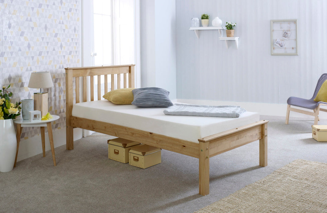 Furniture HausColwick Waxed Pine Wooden Bed - Rest Relax