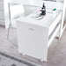 Furniture HausEllie White Storage Wooden Mid Sleeper Single Bed - Rest Relax