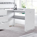 Furniture HausEllie White Storage Wooden Mid Sleeper Single Bed - Rest Relax