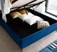 Furniture HausKirkham Blue Velvet Ottoman Bed - Rest Relax