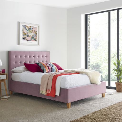 Furniture HausKirkham Pink Velvet Ottoman Bed - Rest Relax
