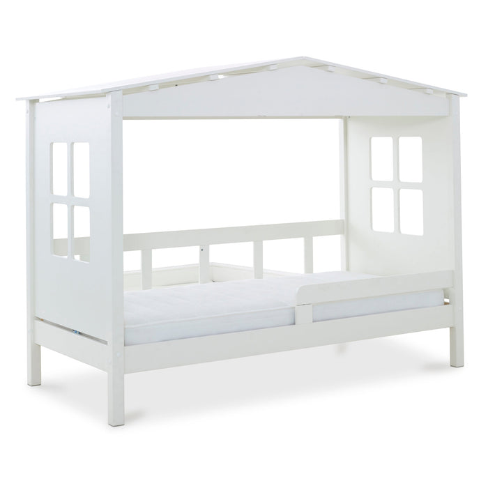 Madrid White Wooden Novelty Treehouse Single Bed Frame Furniture Haus
