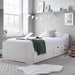 Furniture HausTexas White Wooden Storage Draw Single Bed - Rest Relax