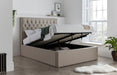 Furniture HausWilford Oatmeal Fabric Ottoman Bed - Rest Relax