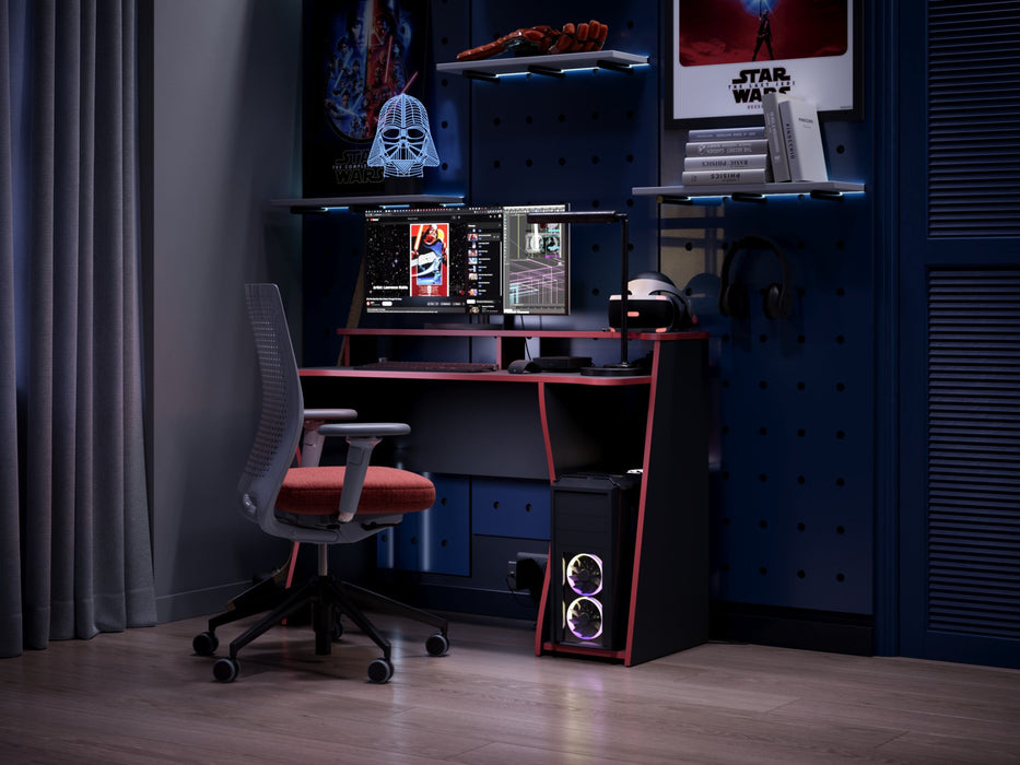 RecoilRecoil Crimson Gaming Desk Black - Rest Relax