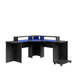 RecoilRecoil Quartz Corner Gaming Desk Black - Rest Relax