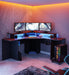 RecoilRecoil Quartz Corner Gaming Desk Black - Rest Relax